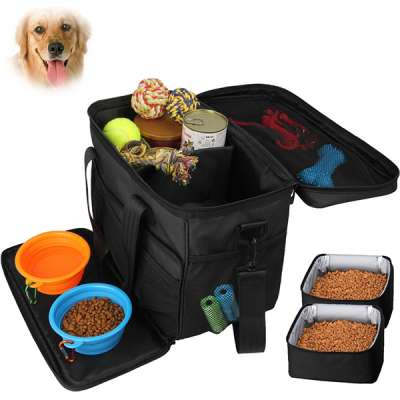 Pet Travel Bag for Dog Weekend Tote Organizer Bag Dog Food Bag